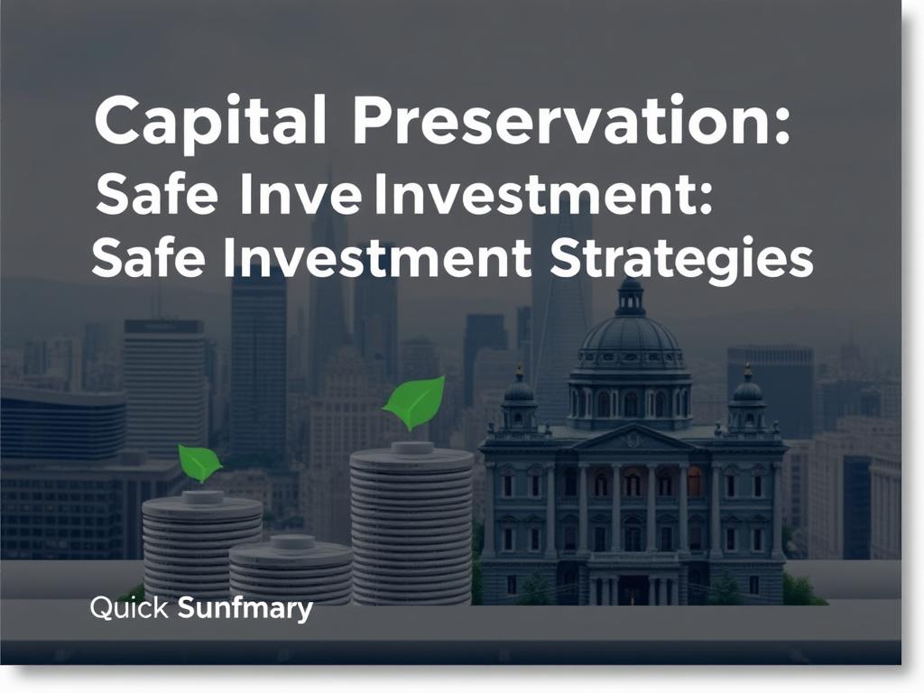 apital Preservation: Safe Investment Strategies Quick Summary of Investments for Capital Preservation фото